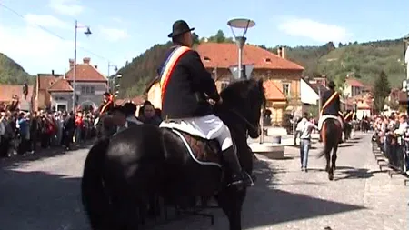 Scene de groază la Parada Junilor din Braşov: Mai mulţi cai s-au speriat şi au intrat în mulţime VIDEO