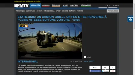 Accident SPECTACULOS în Texas: Un camion se răstoarnă şi se proiectează într-un autorism FOTO VIDEO