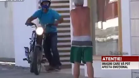 Secvenţe INCREDIBILE. Jaf surprins în direct, poliţistul îl ÎMPUŞCĂ pe hoţ VIDEO