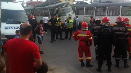 ACCIDENT cu două tramvaie pe Şoseaua Giurgiului din Capitală