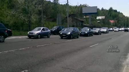 Nervi şi aglomeraţie de 1 Mai. Traficul spre munte este INFERNAL VIDEO