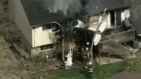 INCENDIU PUTERNIC în statul american Colorado, după ce un avion s-a prăbuşit peste o casă VIDEO