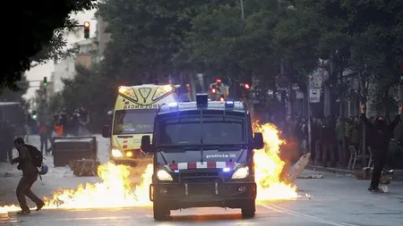 Proteste violente la Barcelona, din cauza unei clădiri pe care primăria vrea să o dărâme