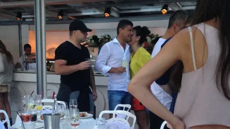 BURLĂCIE. Cristian Boureanu zboară din floare-n floare. Vezi cum a pipăit o brunetă sexy într-un restaurant