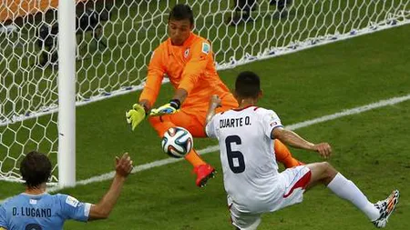 URUGUAY - COSTA RICA 1-3. Primul ŞOC de la CM 2014. Dubla campioană mondială, ridiculizată de Costa Rica