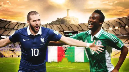 FRANŢA - NIGERIA LIVE VIDEO (ora 19.00) CAMPIONATUL MONDIAL DE FOTBAL 2014, faza optimilor