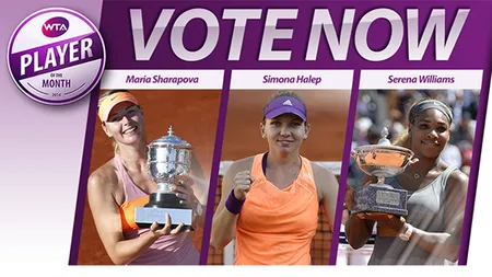 Simona Halep are nevoie de votul vostru pentru a o învinge pe Maria Sharapova