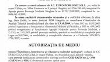 Taxele pentru obţinerea autorizaţiilor de mediu s-au modificat. Cât vor costa aceste documente