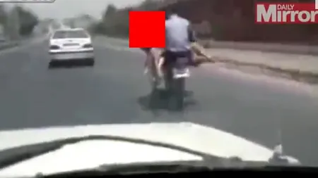 Ai văzut vreodată O CAPRĂ care să conducă o motocicletă VIDEO