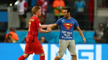 CM 2014. Cine e individul care a întrerupt BELGIA-SUA? Mesajul emoţionant pe care a vrut să-l transmită FOTO