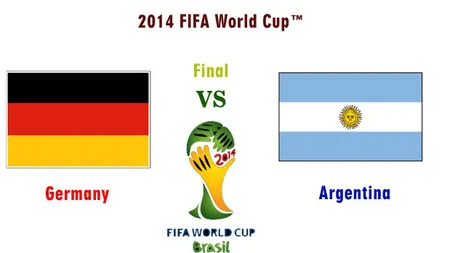 GERMANIA-ARGENTINA. SONDAJ: Cine va câştiga FINALA CAMPIONATULUI MONDIAL DE FOTBAL 2014