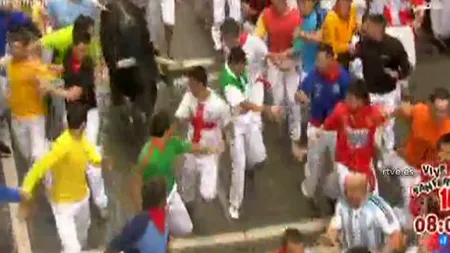 Două persoane, rănite grav în timpul curselor cu tauri de la Pamplona