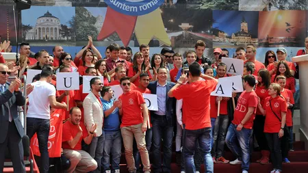 Tinerii pesedişti își arată susținerea pentru candidatura lui Victor Ponta