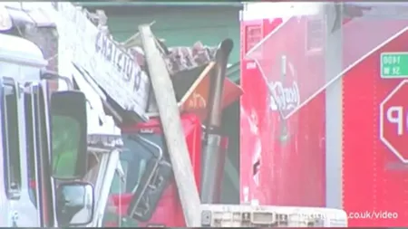 Camion cu răcoritoare, răsturnat de...o viespe VIDEO