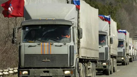CICR a ajuns la convoiul umanitar rus din estul Ucrainei, dar inspecţia nu a început