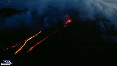 Erupţie spectaculoasă a vulcanului Etna VIDEO