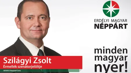 ALEGERI PREZIDENŢIALE 2014. Szilagyi Zsolt a fost desemnat candidatul la prezidenţiale al PPMT