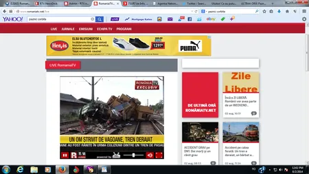 Accident pe calea ferată. Un tren a deraiat, un bărbat a fost strivit de vagoane VIDEO