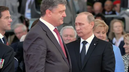 UCRAINA: Putin şi Poroşenko au constatat că regimul de încetare a focului este ÎN GENERAL RESPECTAT