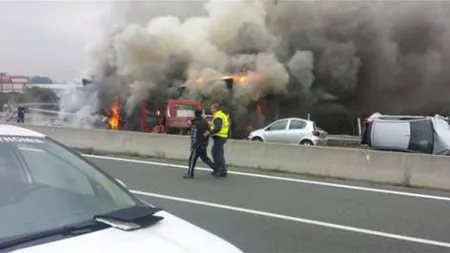 ACCIDENT GRECIA: Primele declaraţii ale românului care a intrat cu TIR-ul în carambol