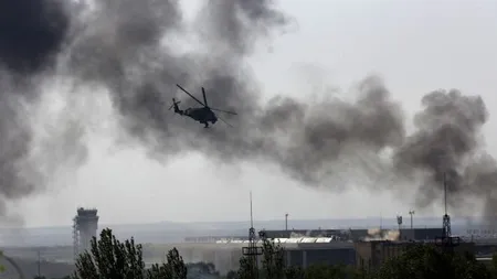 LUPTE în Ucraina pe Aeroportul din Doneţk şi zona portului Mariupol