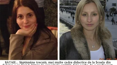 BĂTAIE ca în ringul de box în cancelarie, între două profesoare