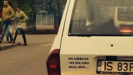 Singura Dacie care nu poate trece neobservată. Ce mesaj amuzant a scris proprietarul pe ea FOTO