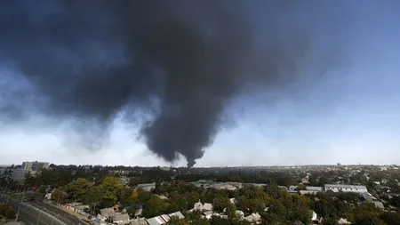Tiruri de artilerie în Ucraina: Centrul oraşului Doneţk, BOMBARDAT