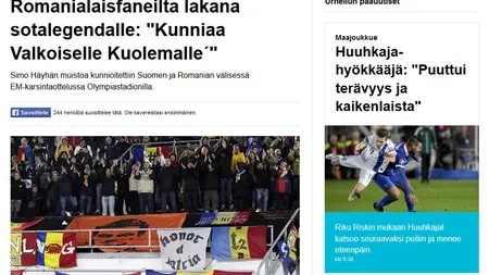 Bannerul FANILOR ROMÂNI care I-A IMPRESIONAT pe FINLANDEZI