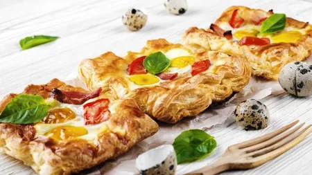 REŢETA ZILEI: Foietaj cu ouă şi bacon