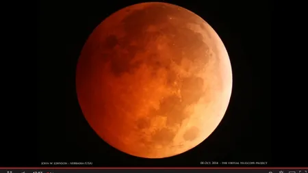 LUNA SÂNGERIE. Vezi LIVE ECLIPSA de lună, 8 octombrie 2014 LIVE VIDEO