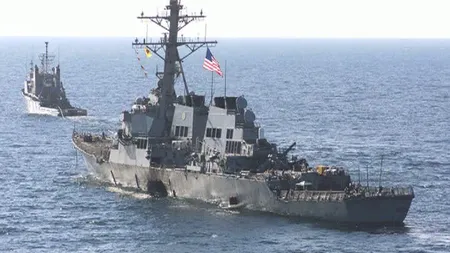 Două nave militare americane, în portul Constanţa FOTO