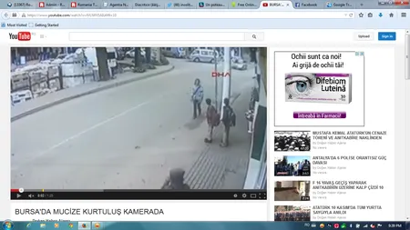 Cel mai norocos pieton. Un stâlp de electricitate i-a salvat viaţa VIDEO