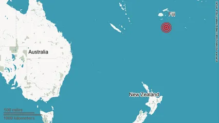 Seism cu magnitudinea 7,1 în Insulele Fiji. Nu a fost emisă alertă de tsunami