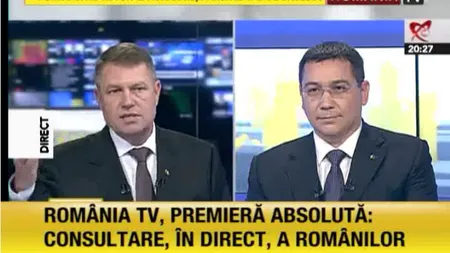 DEZBATERE PONTA-IOHANNIS. Klaus Iohannis a pierdut pe teren propriu