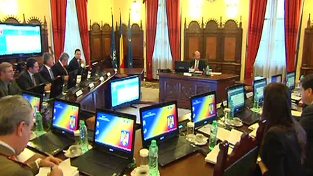 ULTIMA ŞEDINŢĂ CSAT prezidată de Traian Băsescu. IMAGINI de la reuniunea de la Cotroceni