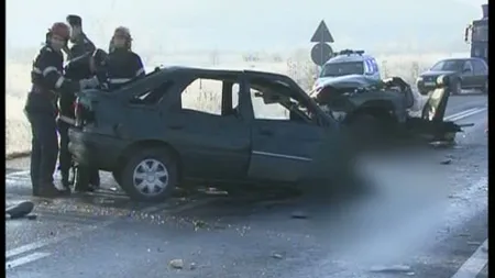 ACCIDENT MORTAL în Hunedoara, după ce două maşini s-au ciocnit violent VIDEO