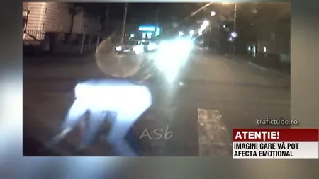 Accident şocant în Sibiu: Un pieton, lovit din plin pe trecere. Acesta i-a cerut IERTARE şoferului VIDEO