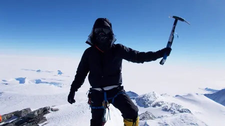 Un alpinist clujean a cucerit cel mai înalt vârf muntos din Antarctica