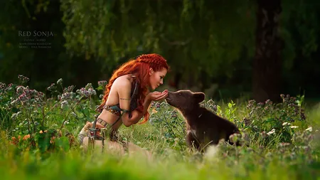 Un fotograf rus foloseşte animale dresate pentru a surprinde imagini de basm GALERIE FOTO