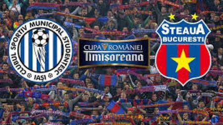 CSMS IASI - STEAUA 0-3 în Cupa Ligii: Final de sezon en fanfare pentru liderul Ligii 1