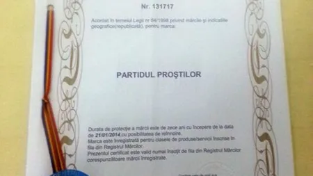 O NOUĂ FORŢĂ POLITICĂ în România: Un bărbat din Iaşi a înfiinţat Partidul Proştilor