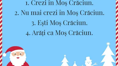BANCUL ZILEI: Moş Crăciun