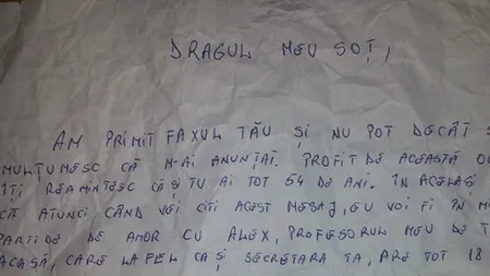 Reacţia unei SOŢII după ce bărbatul ei, un afacerist, i-a trimis un FAX în care a recunoscut că a ÎNŞELAT-O