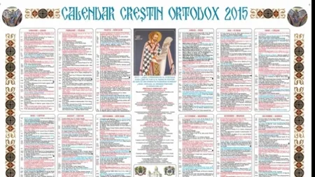 CALENDAR ORTODOX 2015: Ce sfânt sărbătorim astăzi