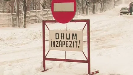 VISCOLUL face probleme în ţară. Patru drumuri judeţene din Vaslui au fost închise