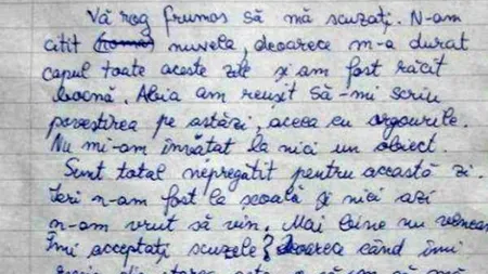 Răspunsul incredibil al unui elev la lucrarea de control la limba română. FOTO
