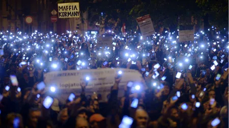 Încă un protest la Budapesta împotriva premierului Viktor Orban. Mii se persoane, în stradă