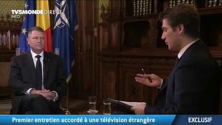 Klaus Iohannis, la TV5 Monde: Corupţia - o AMENINŢARE pentru România. Ce spune despre CRIZA din Ucraina