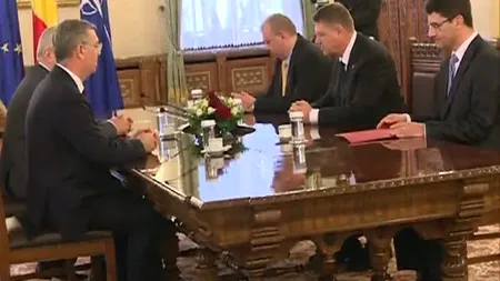 Klaus Iohannis s-a întâlnit cu şefii Parlamentului, la Palatul Cotroceni UPDATE